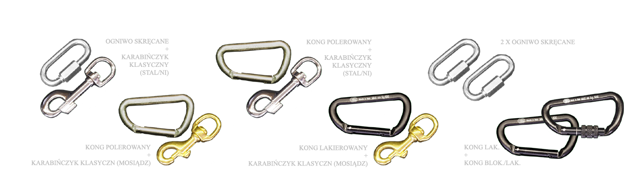 Połączenia do Lin Amortyzowanych Karabińczyki